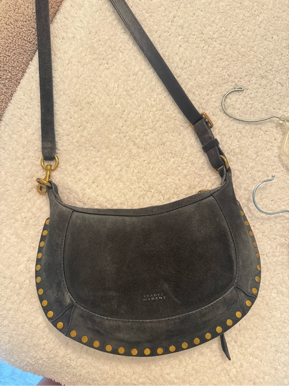 Isabel Marant Black Oskan Moon Bag